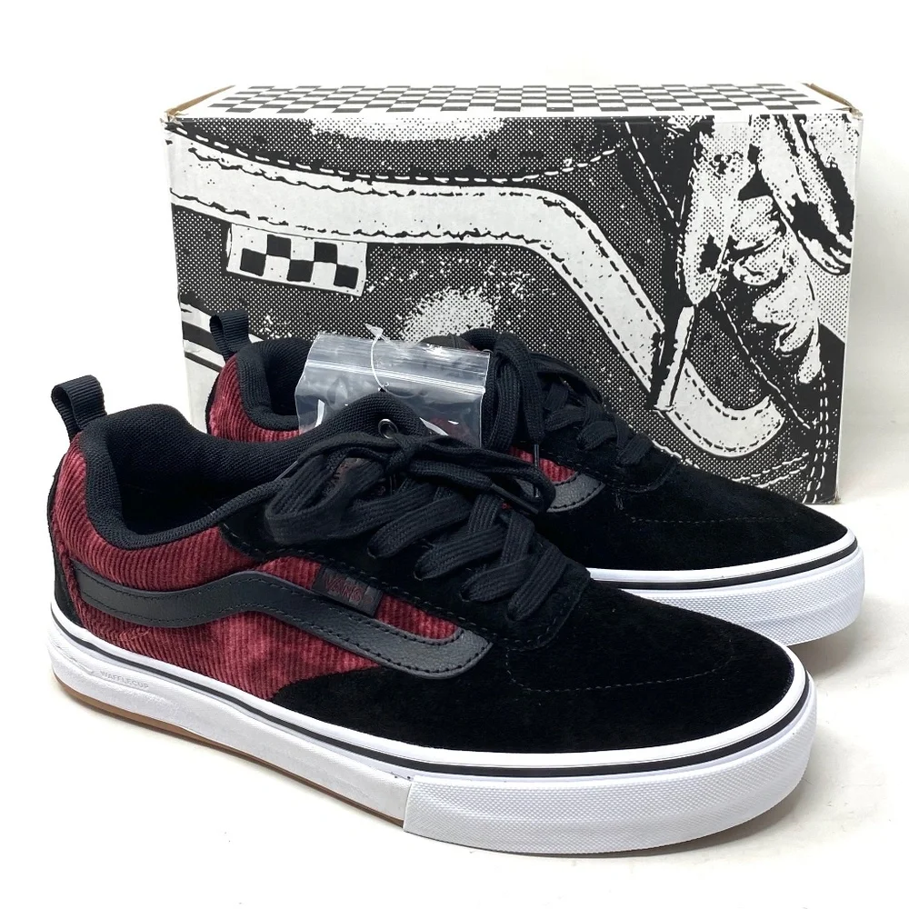 VANS Kyle Walker Corduroy Shoes Black Suede Low Top Women's Sneakers VN0A5JIEX4C